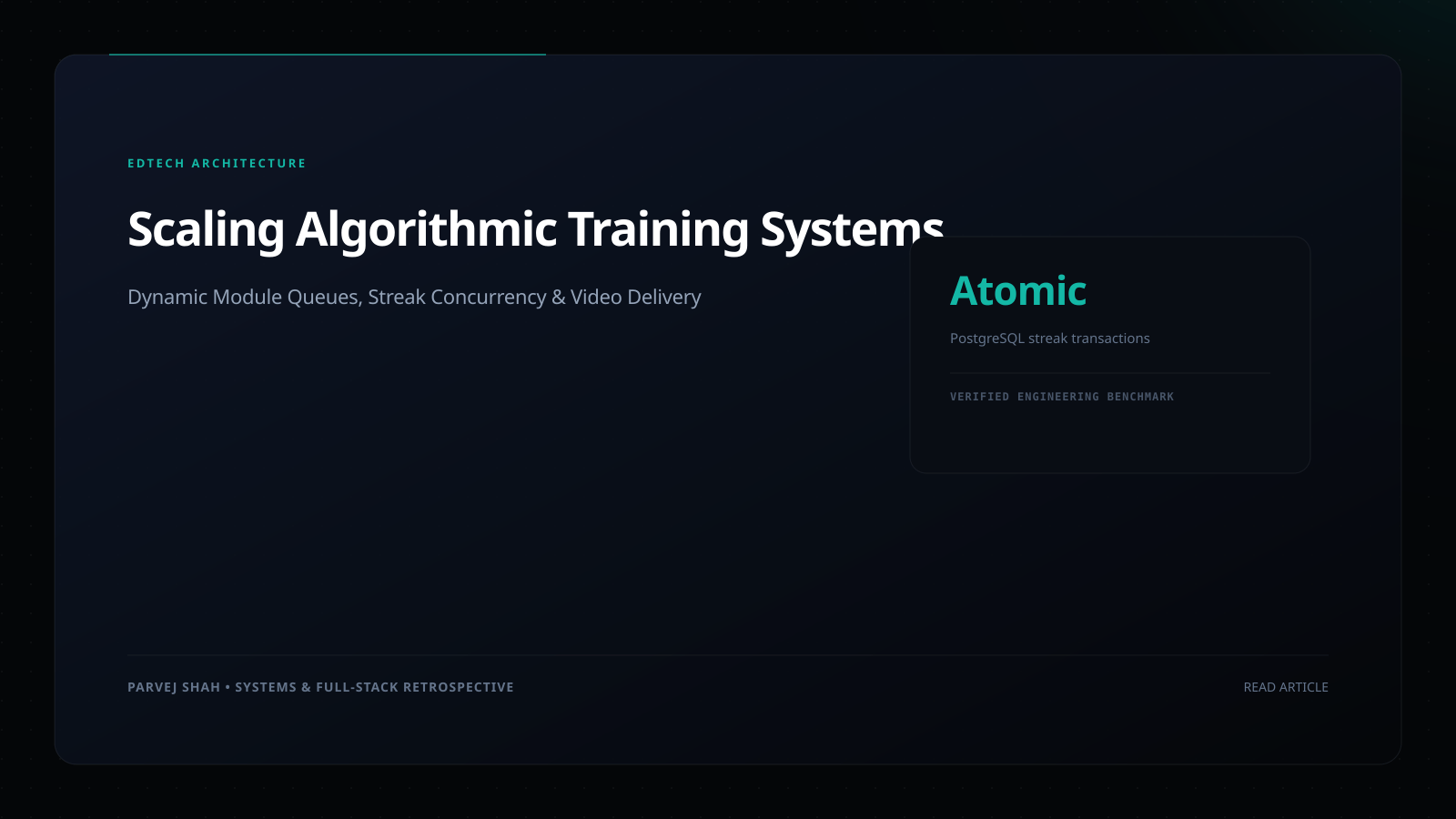 Scaling Algorithmic Training Systems Cover