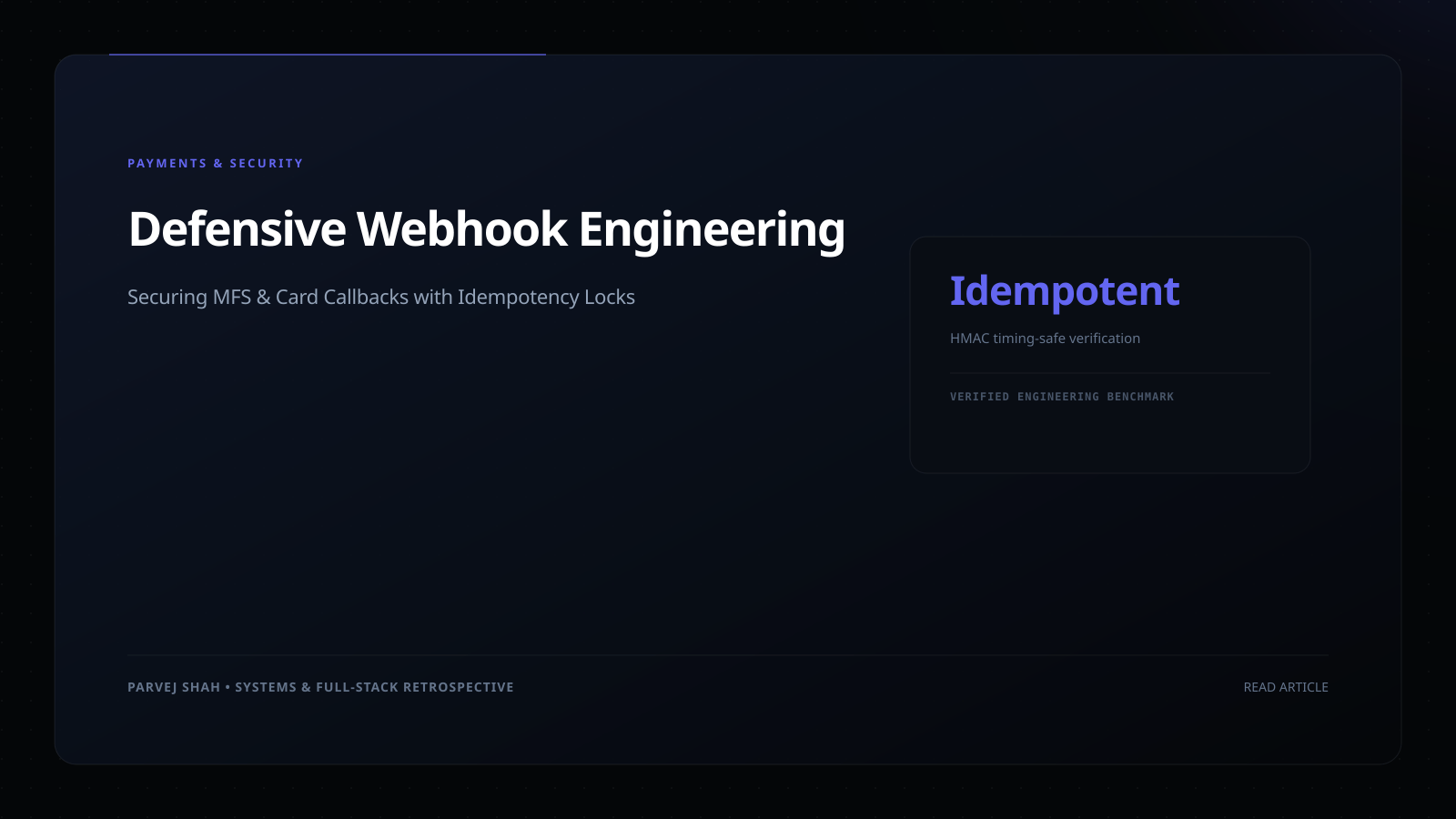 Defensive Webhook Engineering Cover