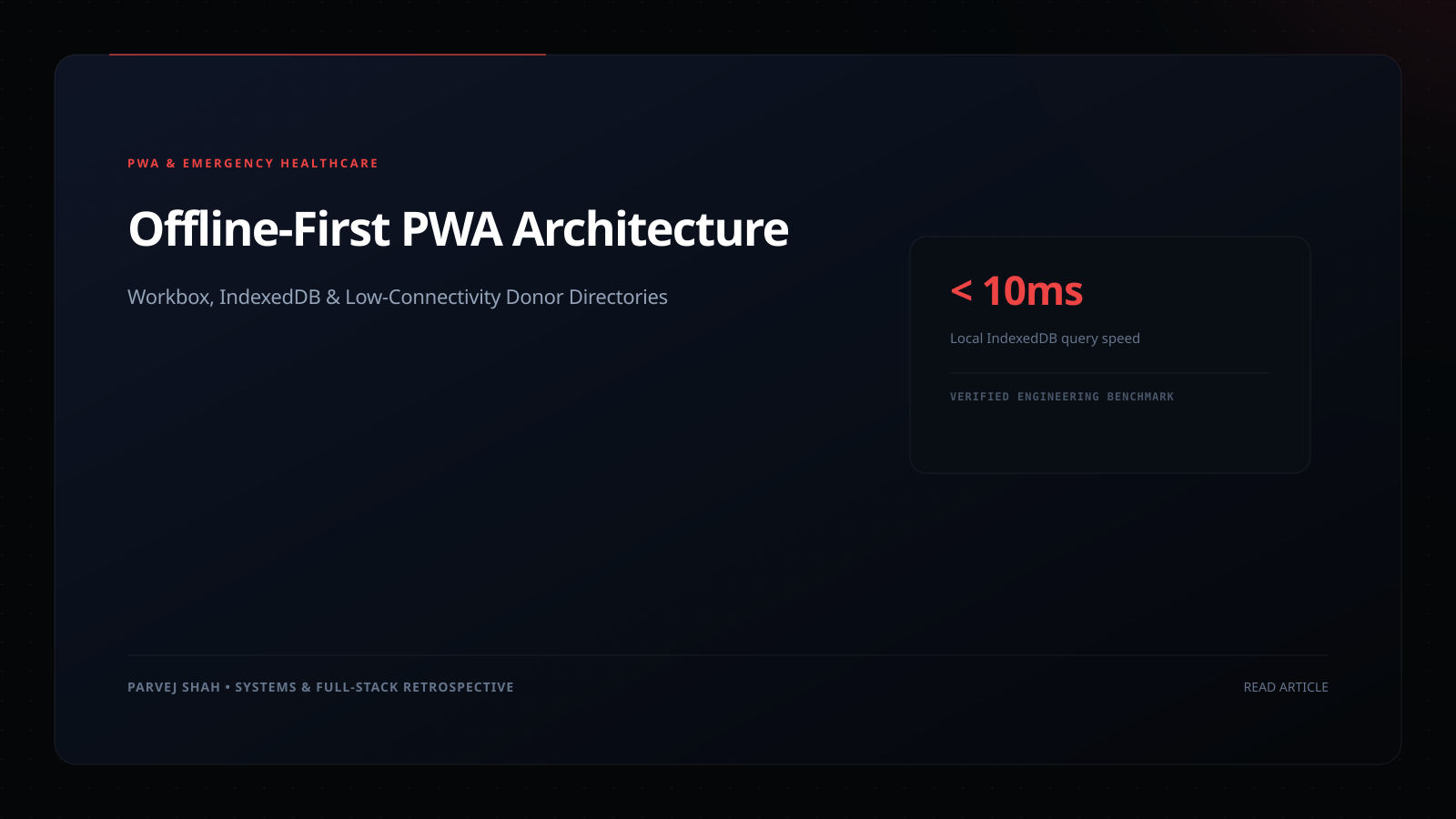 Offline-First PWA Architecture Cover