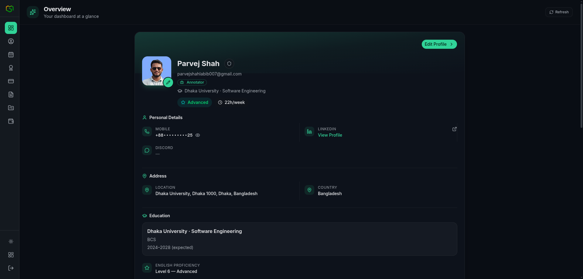 GenMorphics AI Expert Dashboard & Task Management