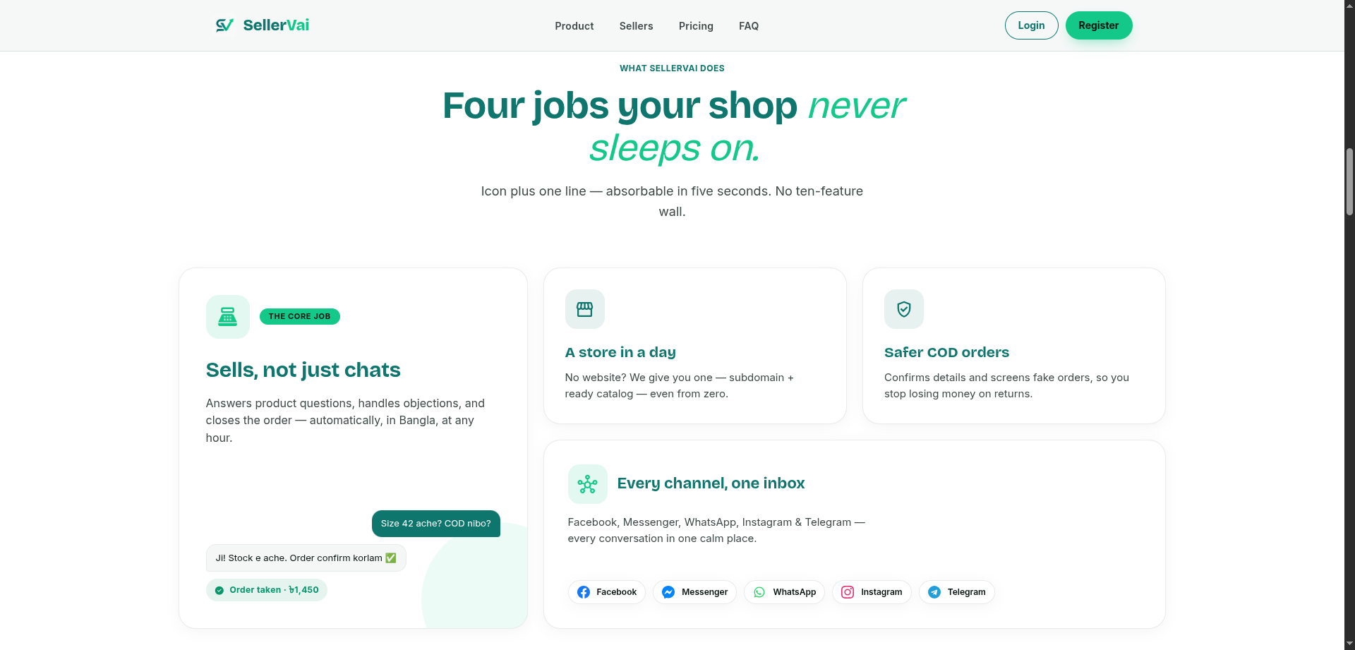 Omnichannel Support across WhatsApp, Messenger, Instagram & Telegram